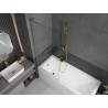 Mexen Next L 1-flügelige Duschwand 80 x 150 cm, transparent, gold - 895-080-000-03-00-50