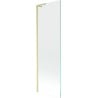Mexen Next L Badewannenabtrennung 1-flügelig 60 x 150 cm, transparent, gebürstetes Gold - 895-060-000-03-00-55