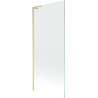 Mexen Next L Badewannen-Faltwand 1-teilig 80 x 150 cm, transparent, gold gebürstet - 895-080-000-03-00-55