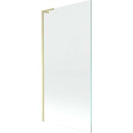 Mexen Next L Badewannenfaltwand, 1-flügelig 90 x 150 cm, transparent, gebürstet gold - 895-090-000-03-00-55