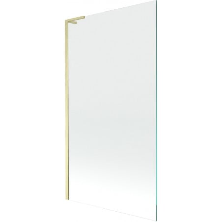 Mexen Next L Badewannenfaltwand 1-flügelig 100 x 150 cm, transparent, gebürstetes Gold - 895-100-000-03-00-55