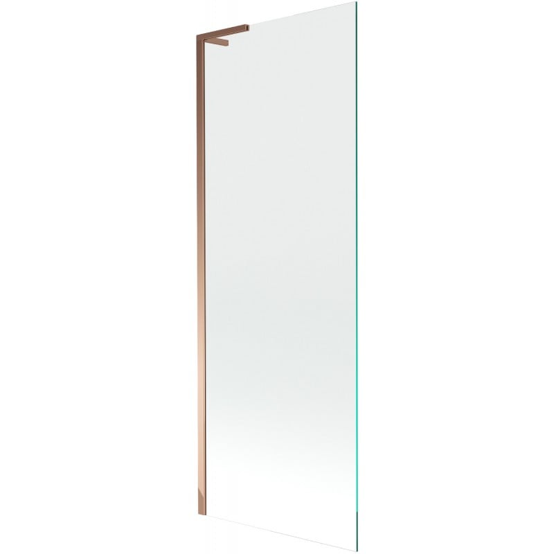 Mexen Next L Badewannenwand 1-flügelig 70 x 150 cm, transparent, Roségold - 895-070-000-03-00-60