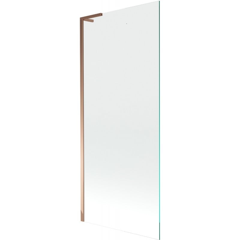 Mexen Next L Badewannenfaltwand 1-flügelig 80 x 150 cm, transparent, Roségold - 895-080-000-03-00-60
