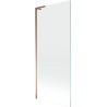 Mexen Next L Badewannenfaltwand 1-flügelig 80 x 150 cm, transparent, Roségold - 895-080-000-03-00-60