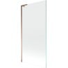Mexen Next L Badewannenabtrennung 1-flügelig 90 x 150 cm, transparent, Roségold - 895-090-000-03-00-60