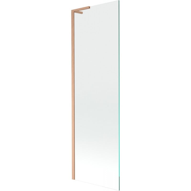Mexen Next L Badewannenfaltwand 1-flügelig 60 x 150 cm, transparent, gebürstetes Kupfer - 895-060-000-03-00-65