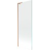 Mexen Next L Wannenschirm 1-flügelig 70 x 150 cm, transparent, gebürstetes Kupfer - 895-070-000-03-00-65