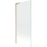 Mexen Next L Badewannenfaltwand 1-flügelig 80 x 150 cm, transparent, gebürstetes Kupfer - 895-080-000-03-00-65