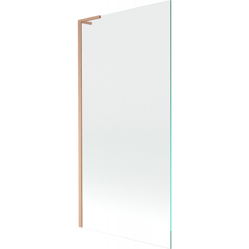 Mexen Next L Badewannenfaltwand 1-flügelig 90 x 150 cm, transparent, gebürstetes Kupfer - 895-090-000-03-00-65