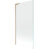 Mexen Next L Badewannenfaltwand 1-flügelig 90 x 150 cm, transparent, gebürstetes Kupfer - 895-090-000-03-00-65