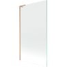 Mexen Next L Badewannenfaltwand 1-flügelig 100 x 150 cm, transparent, gebürstetes Kupfer - 895-100-000-03-00-65