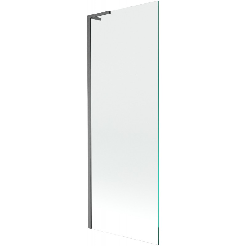 Mexen Next L Badewannenabtrennung 1-flügelig 70 x 150 cm, transparent, gebürstet in Gun Gray - 895-070-000-03-00-66