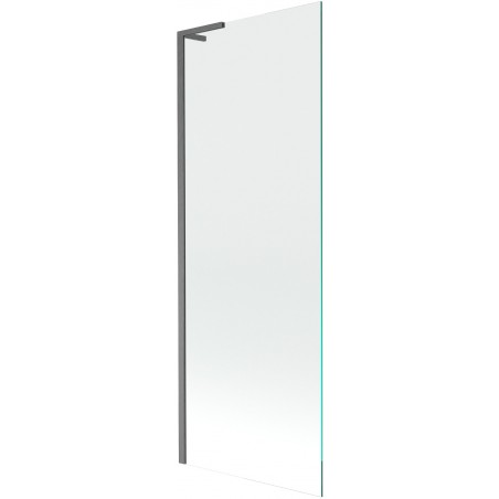 Mexen Next L Badewannenabtrennung 1-flügelig 70 x 150 cm, transparent, gebürstet in Gun Gray - 895-070-000-03-00-66