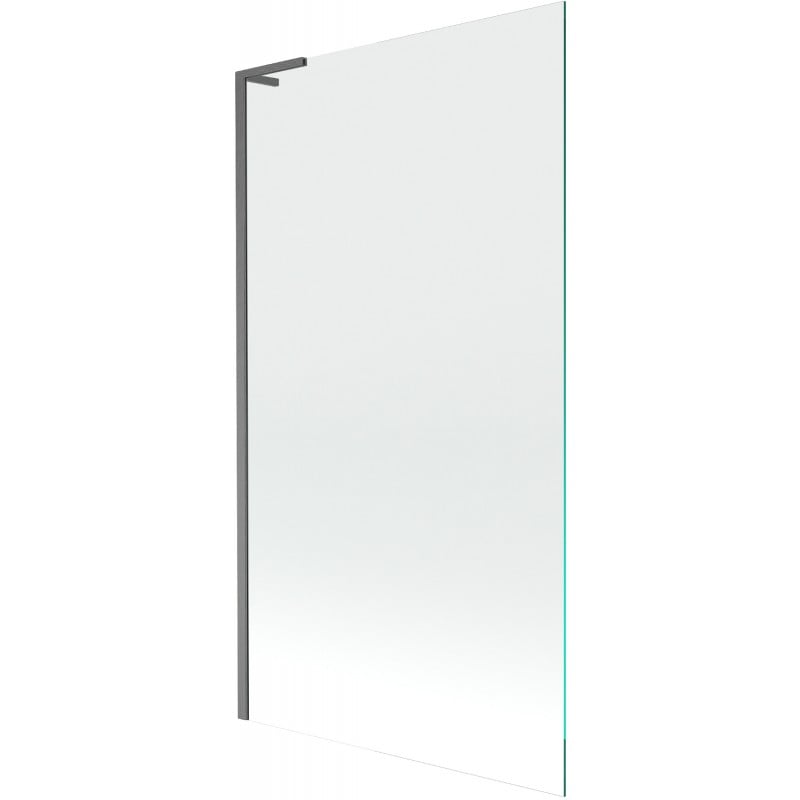 Mexen Next L Badewannenfaltwand 1-flügelig 100 x 150 cm, transparent, gebürstetes Gun Gray - 895-100-000-03-00-66