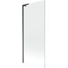 Mexen Next L Badewannen Faltwand 1-flügelig 80 x 150 cm, transparent, schwarz - 895-080-000-03-00-70