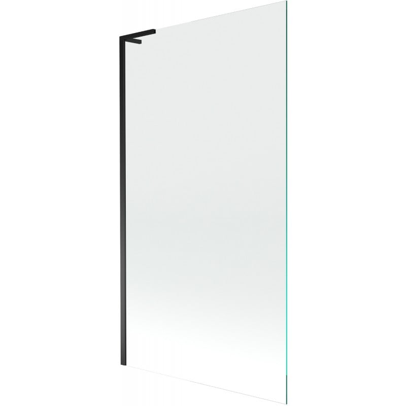 Mexen Next L Badewannenabtrennung 1-flügelig 100 x 150 cm, transparent, schwarz - 895-100-000-03-00-70