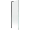 Mexen Next L Badewannenabtrennung 1-flügelig 60 x 150 cm, transparent, Gun Metal - 895-060-000-03-00-95