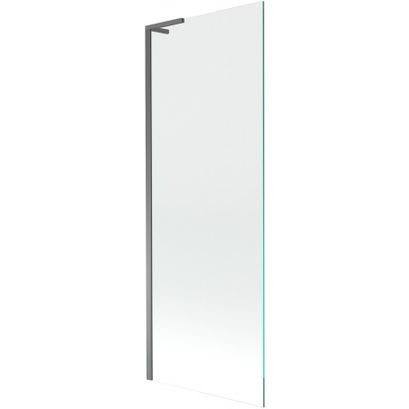 Mexen Next L Badewannenaufsatz 1-flügelig 70 x 150 cm, transparent, Gunmetal - 895-070-000-03-00-95