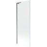 Mexen Next L Badewannenaufsatz 1-flügelig 70 x 150 cm, transparent, Gunmetal - 895-070-000-03-00-95