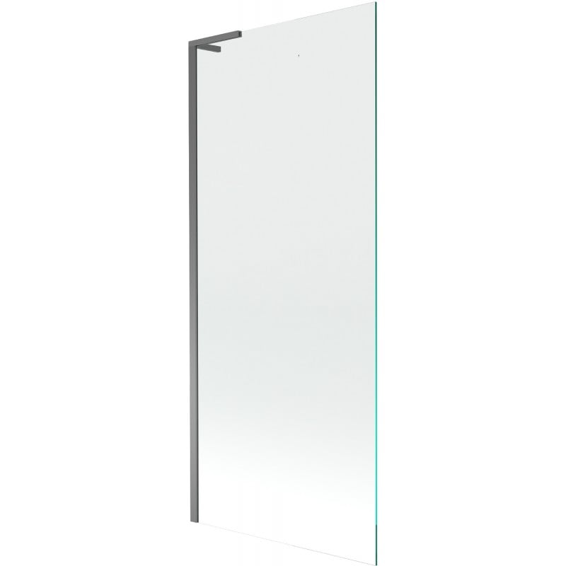 Mexen Next L Badewannenfaltwand, 1-flügelig, 80 x 150 cm, transparent, Gun Metal - 895-080-000-03-00-95