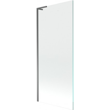 Mexen Next L Badewannenfaltwand, 1-flügelig, 80 x 150 cm, transparent, Gun Metal - 895-080-000-03-00-95