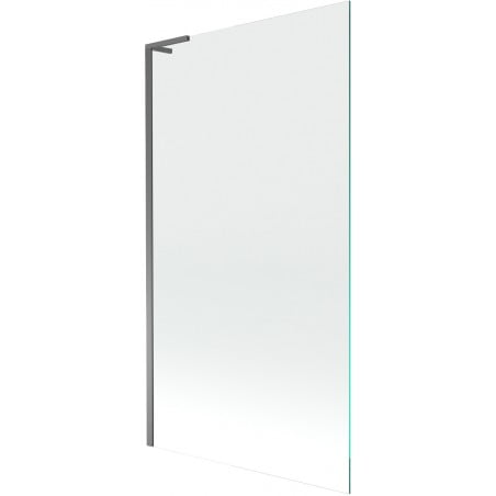 Mexen Next L Badewannenwand 1-flügelig 100 x 150 cm, transparent, Gun Metal - 895-100-000-03-00-95