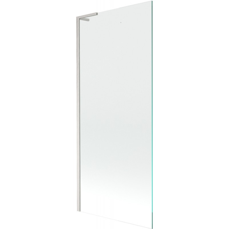 Mexen Next L Badewannenfaltwand 1-flügelig 80 x 150 cm, transparent, gebürsteter Nickel - 895-080-000-03-00-97