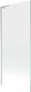 Mexen Next L Badewannenfaltwand 1-flügelig 80 x 150 cm, transparent, gebürsteter Nickel - 895-080-000-03-00-97