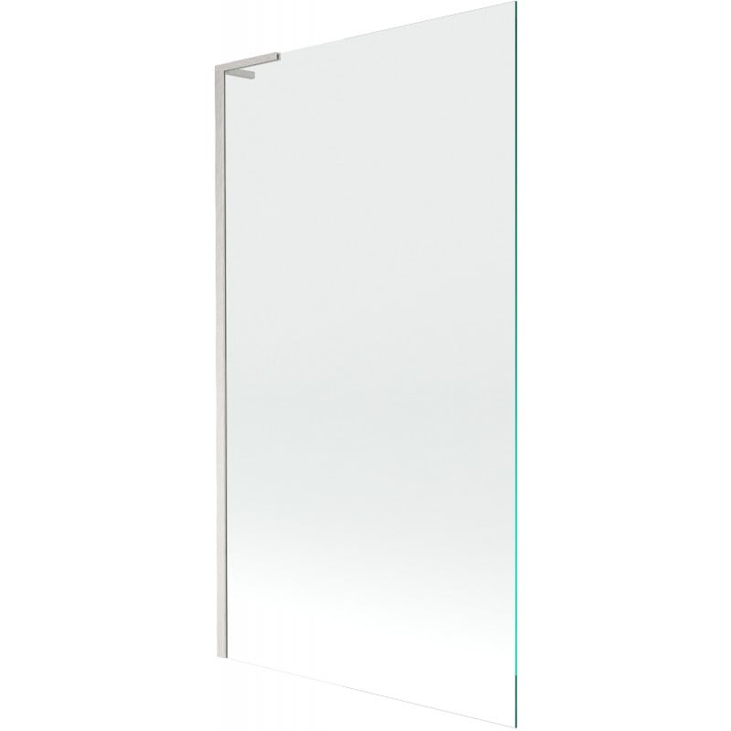 Mexen Next L Badewannenwand 1-teilig 100 x 150 cm, transparent, gebürstetes Nickel - 895-100-000-03-00-97