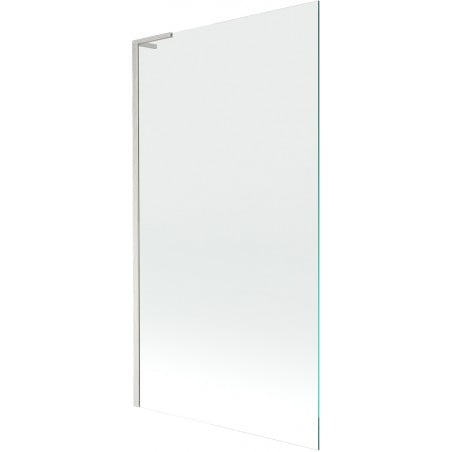 Mexen Next L Badewannenwand 1-teilig 100 x 150 cm, transparent, gebürstetes Nickel - 895-100-000-03-00-97