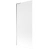 Mexen Next L Badewannenwand 1-flügelig 80 x 150 cm, Mattglas, Chrom - 895-080-000-03-30-01