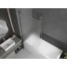 Mexen Next L Badewannenabtrennung 1-flügelig 90 x 150 cm, satiniert, chrom - 895-090-000-03-30-01