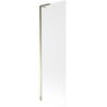 Mexen Next L Badewannenabtrennung 1-flügelig 60 x 150 cm, matt, gold - 895-060-000-03-30-50