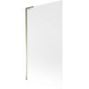 Mexen Next L Badewannenabtrennung 1-flügelig 100 x 150 cm, matt, gold - 895-100-000-03-30-50