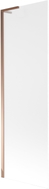 Mexen Next L Wannenabtrennung 1-flügelig 60 x 150 cm, matt, Roségold - 895-060-000-03-30-60