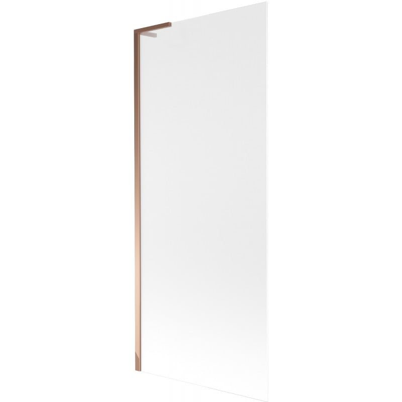 Mexen Next L Badewannenwand 1-flügelig 80 x 150 cm, matt, Roségold - 895-080-000-03-30-60