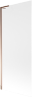 Mexen Next L Badewannenwand 1-flügelig 80 x 150 cm, matt, Roségold - 895-080-000-03-30-60