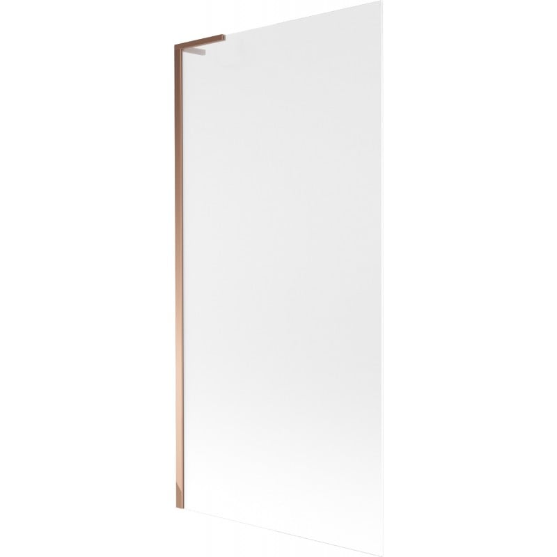 Mexen Next L Badewannenfaltwand 1-flügelig 90 x 150 cm, Frost, Roségold - 895-090-000-03-30-60
