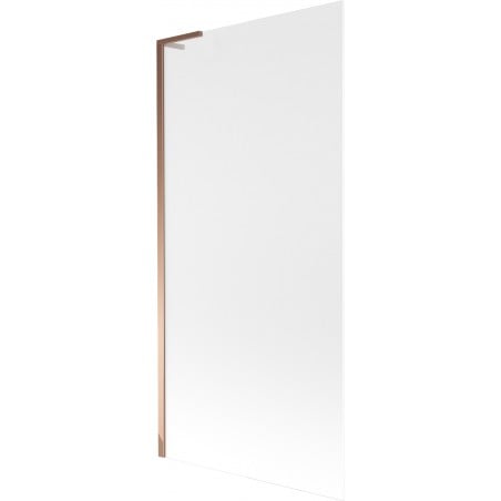 Mexen Next L Badewannenfaltwand 1-flügelig 90 x 150 cm, Frost, Roségold - 895-090-000-03-30-60