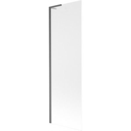 Mexen Next L Badewannenfaltwand, 1-flügelig 60 x 150 cm, matt, gebürstetes Gun Gray - 895-060-000-03-30-66