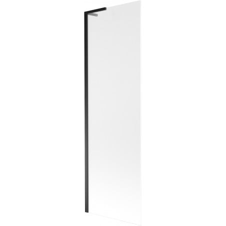 Mexen Next L Badewannenabtrennung 1-flügelig 60 x 150 cm, mattiert, schwarz - 895-060-000-03-30-70