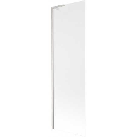 Mexen Next L Badewannenfaltwand 1-flügelig 60 x 150 cm, Frost, Gebürstetes Nickel - 895-060-000-03-30-97