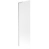 Mexen Next L Badewannenfaltwand 1-flügelig 60 x 150 cm, Frost, Gebürstetes Nickel - 895-060-000-03-30-97