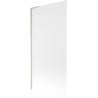 Mexen Next L Badewannenwand 1-flügelig 90 x 150 cm, matt, gebürstetes Nickel - 895-090-000-03-30-97