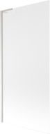 Mexen Next L Badewannenwand 1-flügelig 90 x 150 cm, matt, gebürstetes Nickel - 895-090-000-03-30-97