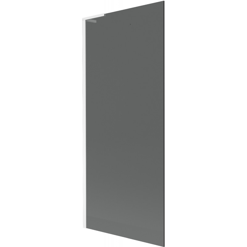 Mexen Next L Badewannen-Faltwand 1-flügelig 80 x 150 cm, graphit, weiß - 895-080-000-03-40-20