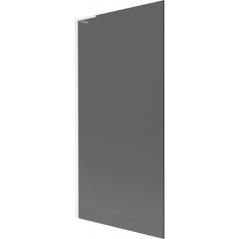 Mexen Next L Wannenschirm 1-flügelig 90 x 150 cm, Graphit, Weiß - 895-090-000-03-40-20
