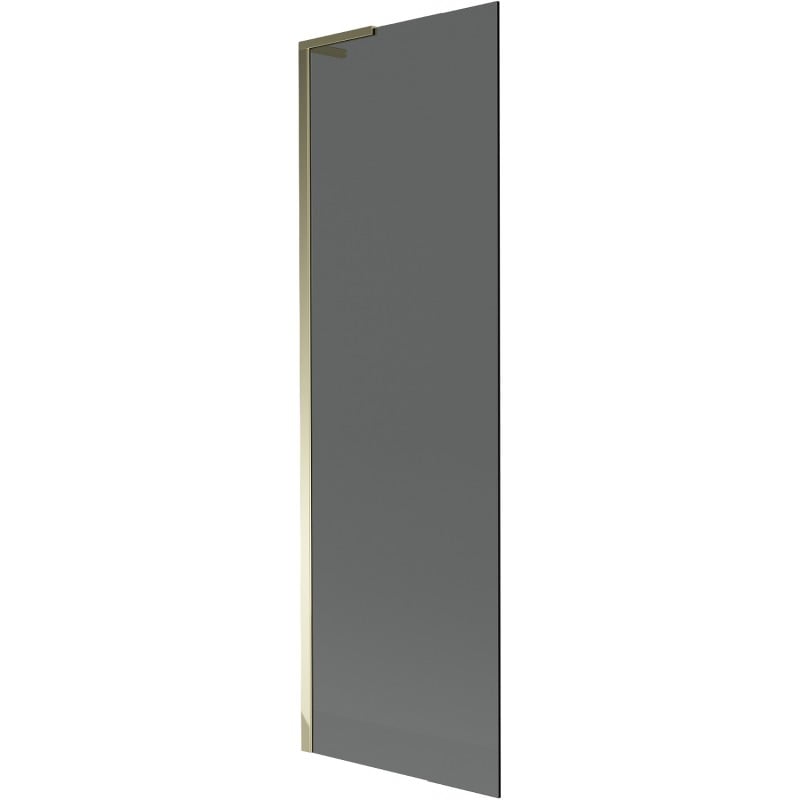 Mexen Next L Badewannenwand 1-flügelig 60 x 150 cm, graphit, gold - 895-060-000-03-40-50