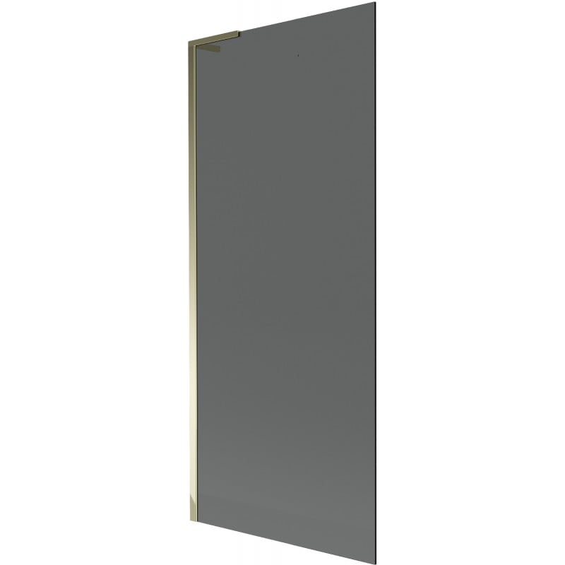 Mexen Next L Badewannenfaltwand 1-flügelig 80 x 150 cm, graphit, gold - 895-080-000-03-40-50