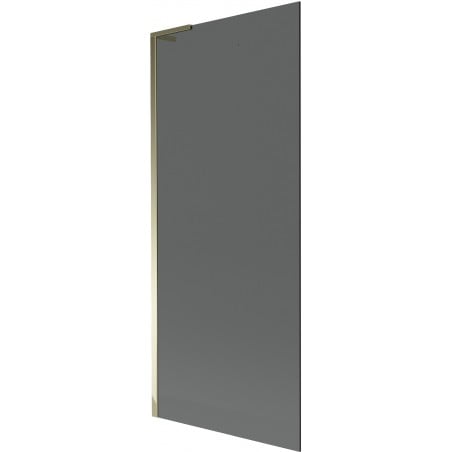 Mexen Next L Badewannenfaltwand 1-flügelig 80 x 150 cm, graphit, gold - 895-080-000-03-40-50